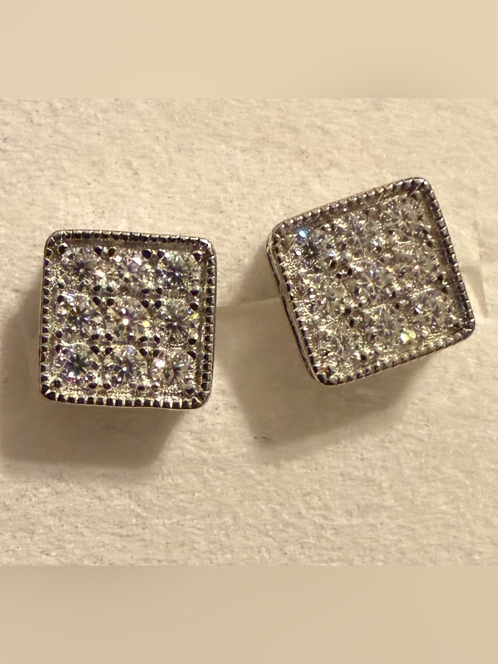 925 Sterling Silver Moissanite 1.00 CTW Stud Earrings